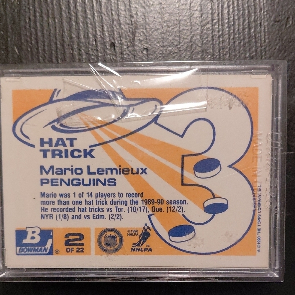 Mario Lemieux Hockey Card - Picture 2 of 2